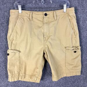 Timberland Cargo Shorts Men's Size 33‎ Classic Fit Beige 100% Cotton Adults